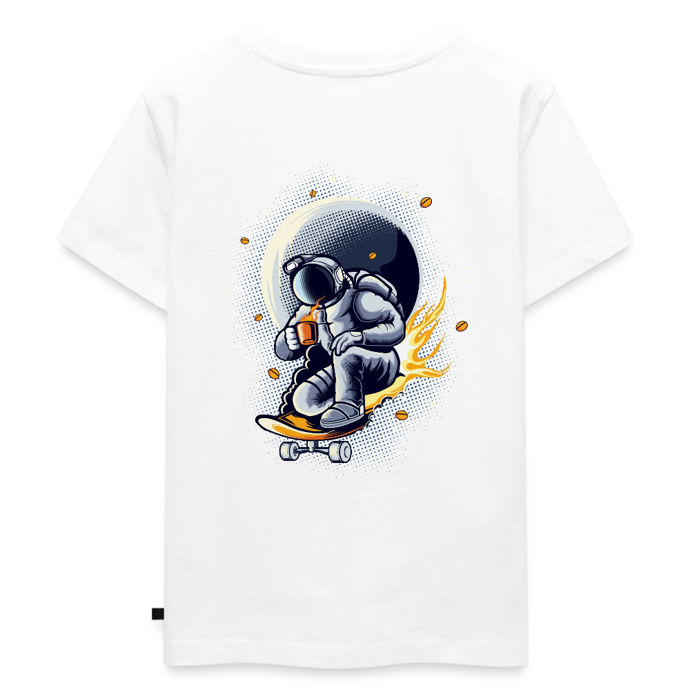 Space Rider Kids T-Shirt – Astronaut Streetwear | DVIZHWEAR - white
