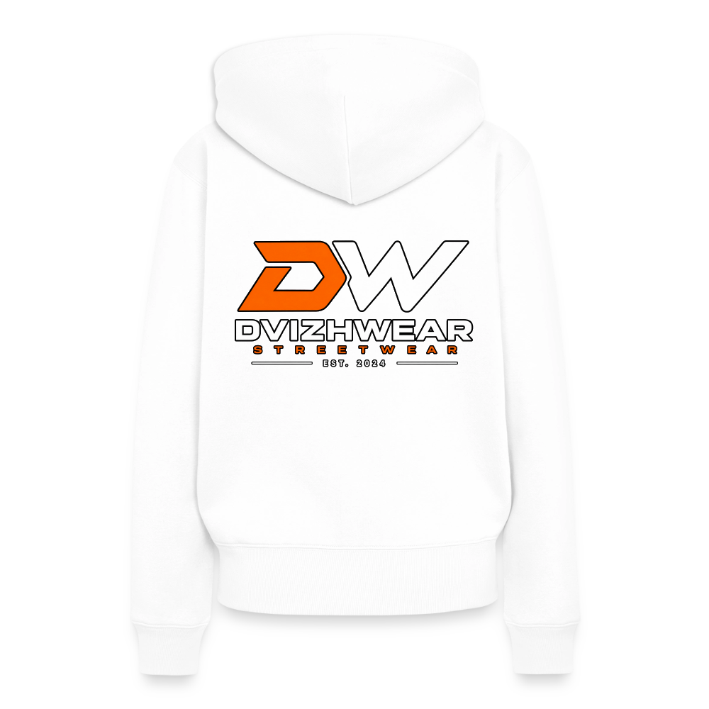 Women’s Premium Logo Hoodie – DVIZHWEAR - white