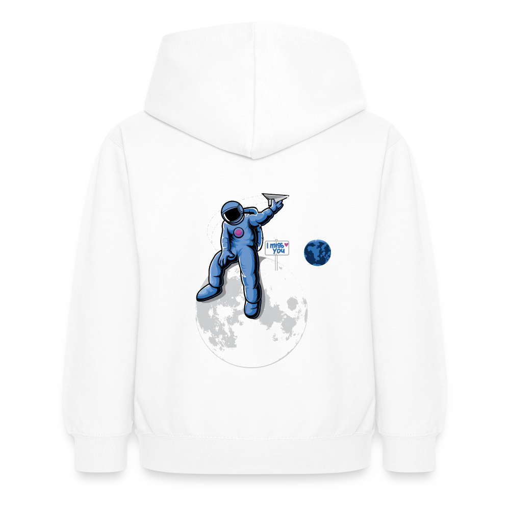 DVIZHWEAR Kids – Miss You From Space Hoodie - white