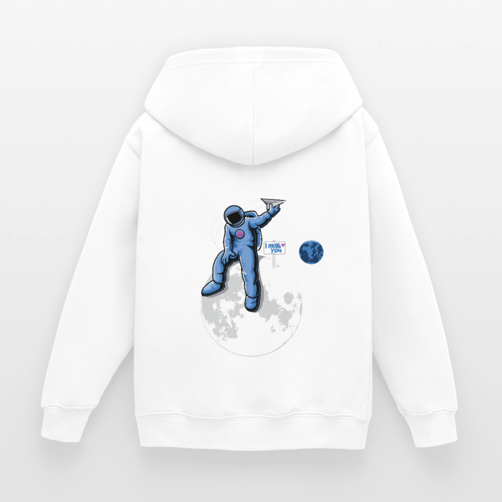 DVIZHWEAR Kids – Miss You From Space Hoodie - white