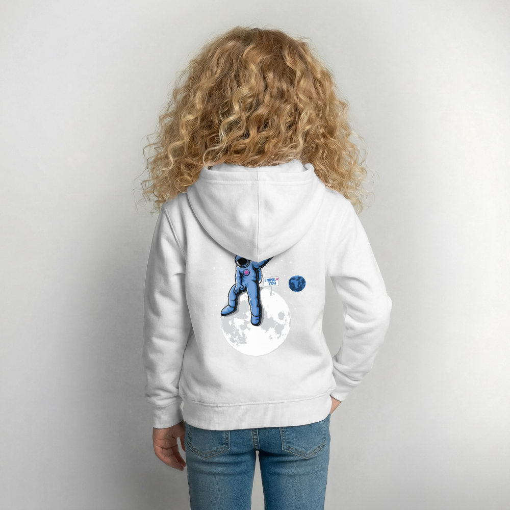DVIZHWEAR Kids – Miss You From Space Hoodie - white